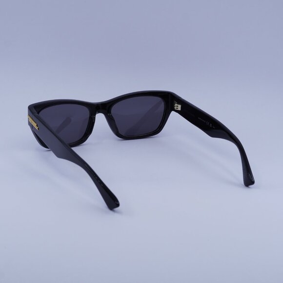 Bottega Veneta BV1143S 001 Sunglasses Black Rectangle Frame, Grey Lenses - Picture 6 of 10